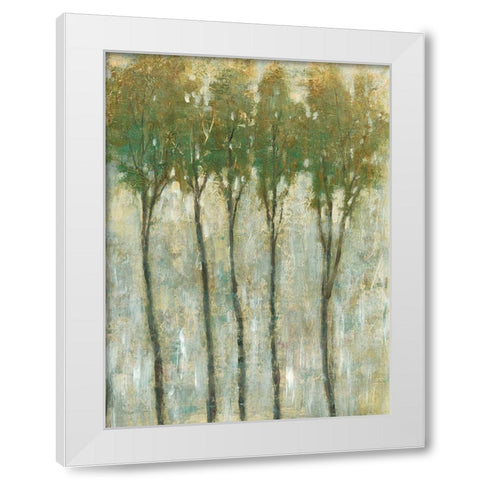 Standing Tall in Spring II White Modern Wood Framed Art Print by OToole, Tim