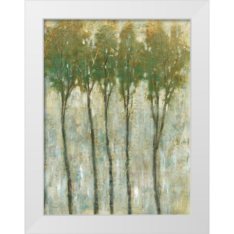 Standing Tall in Spring II White Modern Wood Framed Art Print by OToole, Tim