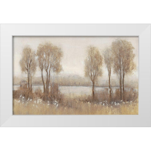 Rainy Afternoon II White Modern Wood Framed Art Print by OToole, Tim