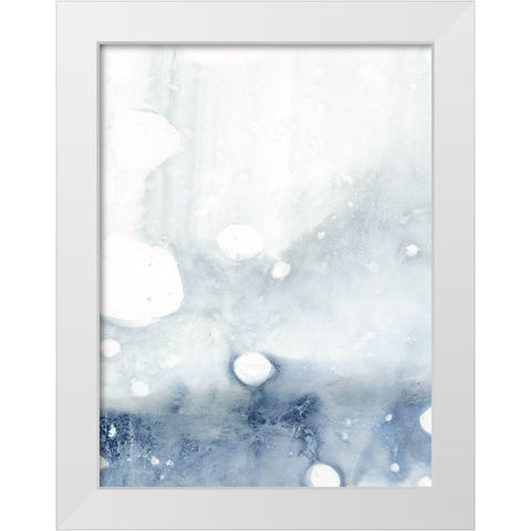 Rain Beads I White Modern Wood Framed Art Print by Harper, Ethan