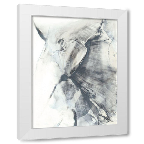 Marbled Grey I White Modern Wood Framed Art Print by Harper, Ethan