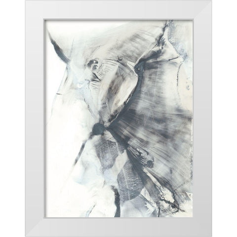 Marbled Grey I White Modern Wood Framed Art Print by Harper, Ethan
