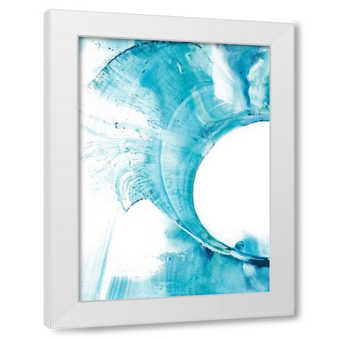 Aperture I White Modern Wood Framed Art Print by Harper, Ethan