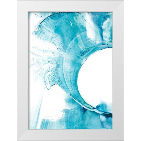 Aperture I White Modern Wood Framed Art Print by Harper, Ethan