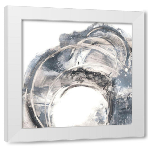 Ring Cluster I White Modern Wood Framed Art Print by Harper, Ethan