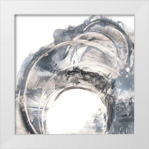 Ring Cluster I White Modern Wood Framed Art Print by Harper, Ethan