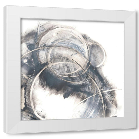 Ring Cluster II White Modern Wood Framed Art Print by Harper, Ethan