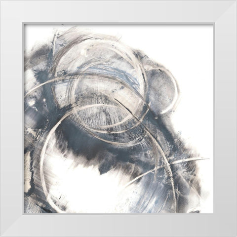 Ring Cluster II White Modern Wood Framed Art Print by Harper, Ethan
