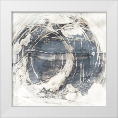 Rotational Orbit I White Modern Wood Framed Art Print by Harper, Ethan