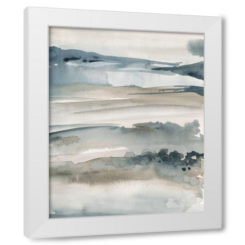 Foggy Horizon I White Modern Wood Framed Art Print by Parker, Jennifer Paxton
