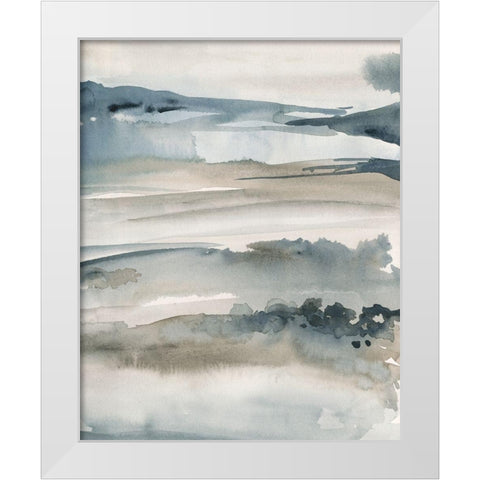 Foggy Horizon I White Modern Wood Framed Art Print by Parker, Jennifer Paxton