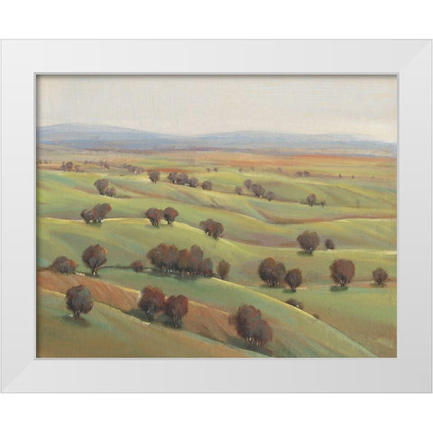 Beyond the Hills I White Modern Wood Framed Art Print by OToole, Tim