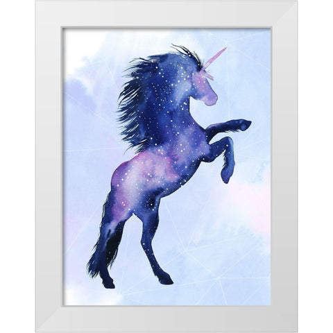 Unicorn Universe III White Modern Wood Framed Art Print by Popp, Grace