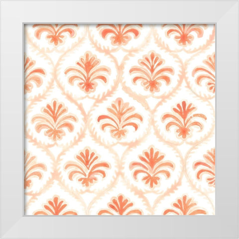 Bohemian Textile VII White Modern Wood Framed Art Print by Vess, June Erica