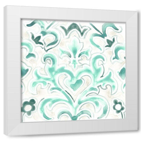 Bohemian Textile VIII White Modern Wood Framed Art Print by Vess, June Erica