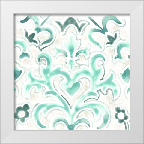 Bohemian Textile VIII White Modern Wood Framed Art Print by Vess, June Erica