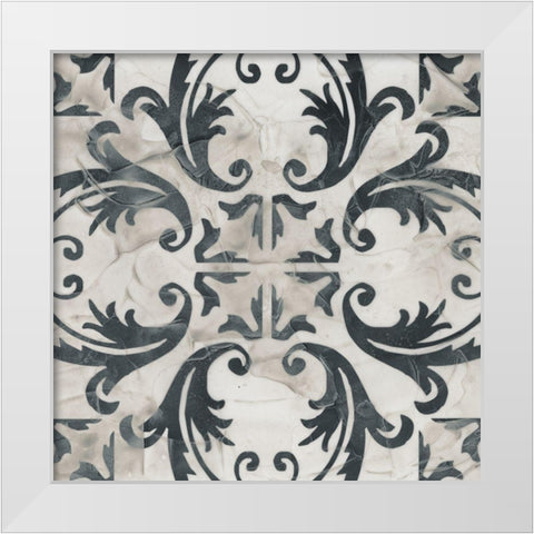 Neutral Tile Collection I White Modern Wood Framed Art Print by Vess, June Erica