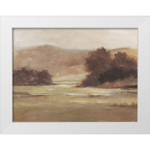Muted Landscape I White Modern Wood Framed Art Print by Harper, Ethan