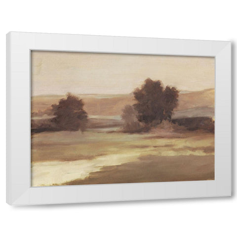 Muted Landscape II White Modern Wood Framed Art Print by Harper, Ethan