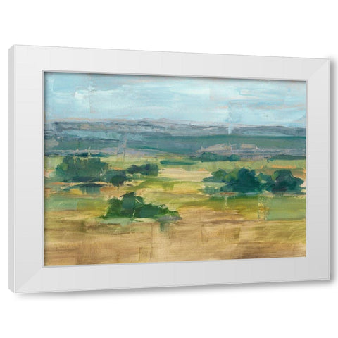 Valley View I White Modern Wood Framed Art Print by Harper, Ethan