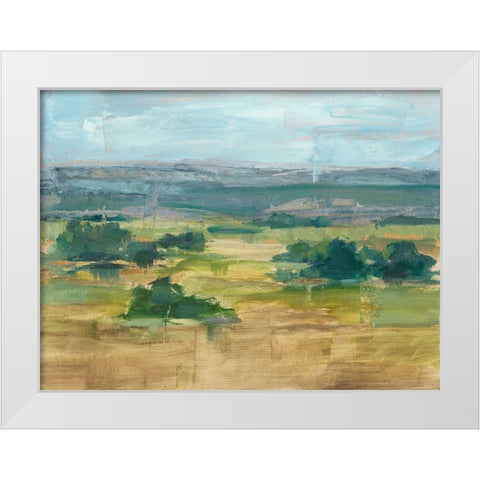 Valley View I White Modern Wood Framed Art Print by Harper, Ethan