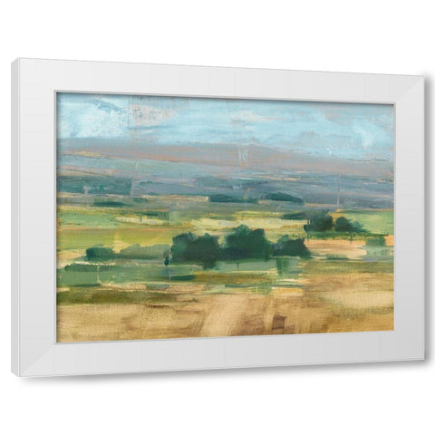 Valley View II White Modern Wood Framed Art Print by Harper, Ethan