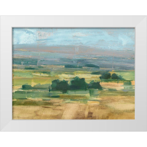 Valley View II White Modern Wood Framed Art Print by Harper, Ethan