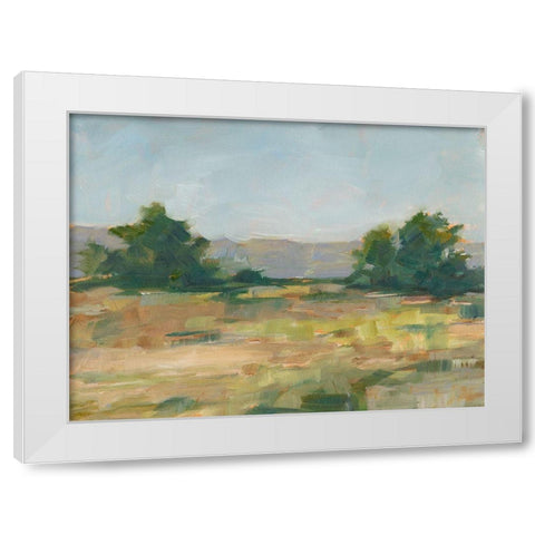 Green Valley III White Modern Wood Framed Art Print by Harper, Ethan