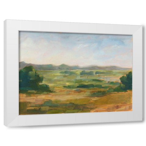 Green Valley IV White Modern Wood Framed Art Print by Harper, Ethan