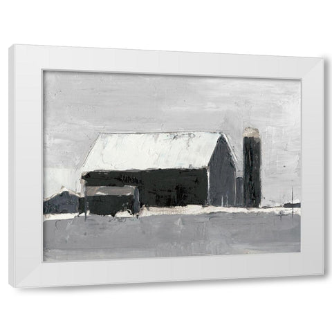 Dynamic Barn I White Modern Wood Framed Art Print by Harper, Ethan