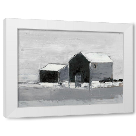 Dynamic Barn II White Modern Wood Framed Art Print by Harper, Ethan