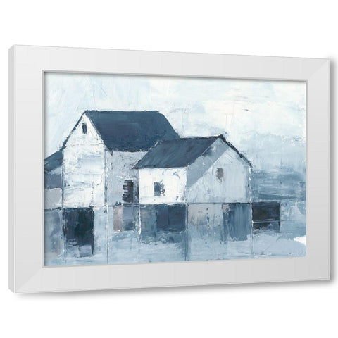 Indigo Barns I White Modern Wood Framed Art Print by Harper, Ethan