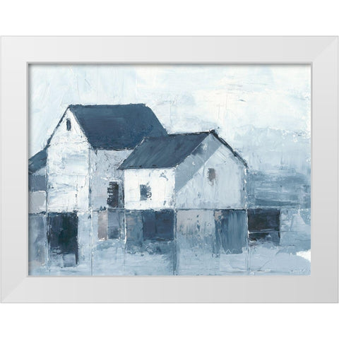 Indigo Barns I White Modern Wood Framed Art Print by Harper, Ethan