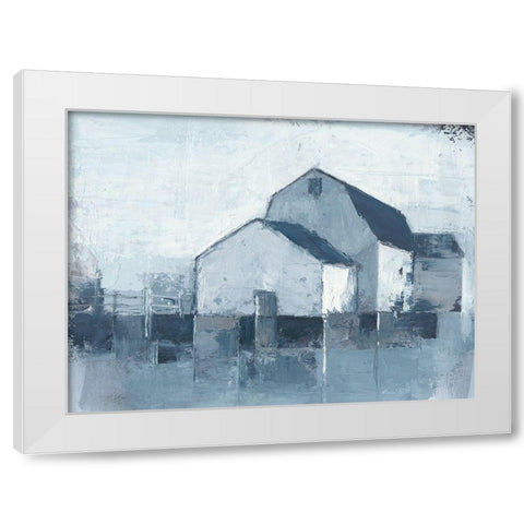 Indigo Barns II White Modern Wood Framed Art Print by Harper, Ethan
