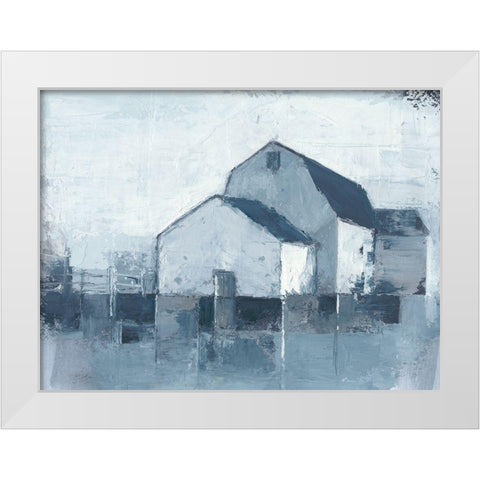 Indigo Barns II White Modern Wood Framed Art Print by Harper, Ethan