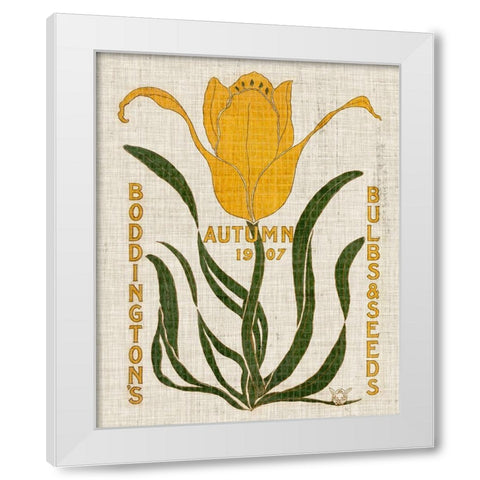 Flower Seed Packs I White Modern Wood Framed Art Print by Vision Studio