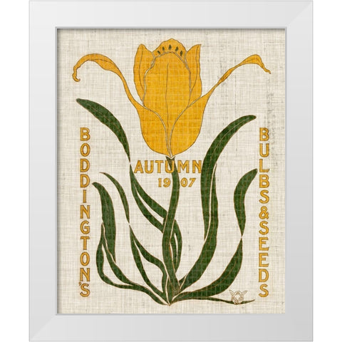 Flower Seed Packs I White Modern Wood Framed Art Print by Vision Studio