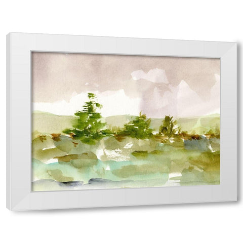 Morning Retreat I White Modern Wood Framed Art Print by Harper, Ethan