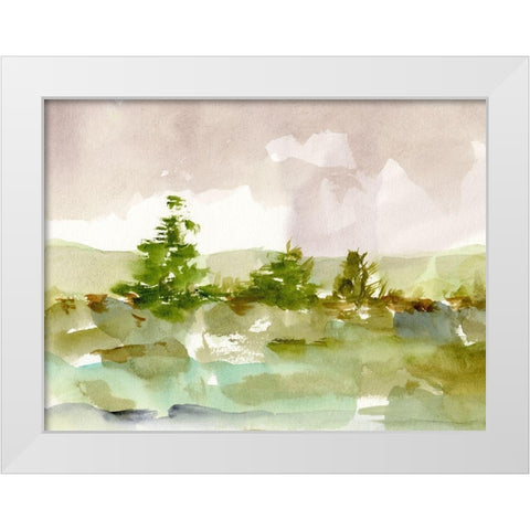 Morning Retreat I White Modern Wood Framed Art Print by Harper, Ethan