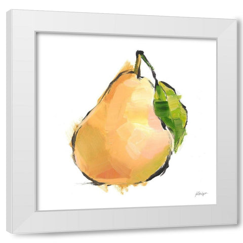 Designer Fruits IV White Modern Wood Framed Art Print by Harper, Ethan