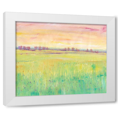 Spring Pasture I White Modern Wood Framed Art Print by OToole, Tim