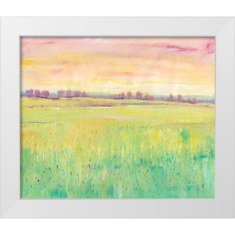 Spring Pasture I White Modern Wood Framed Art Print by OToole, Tim