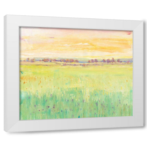 Spring Pasture II White Modern Wood Framed Art Print by OToole, Tim