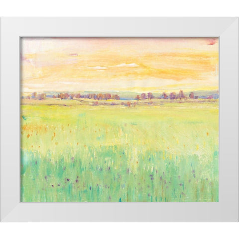 Spring Pasture II White Modern Wood Framed Art Print by OToole, Tim