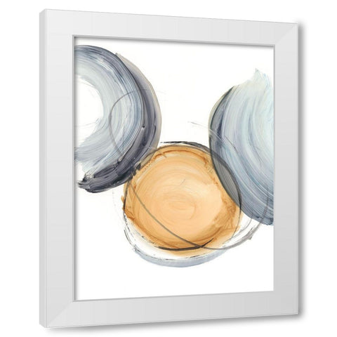 Sienna and Slate I White Modern Wood Framed Art Print by Harper, Ethan