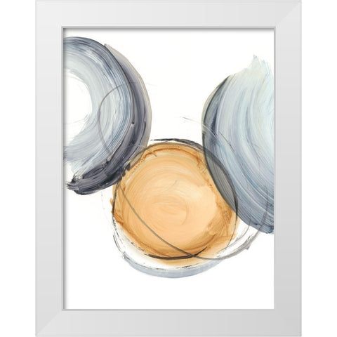 Sienna and Slate I White Modern Wood Framed Art Print by Harper, Ethan