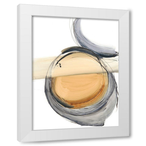 Sienna and Slate III White Modern Wood Framed Art Print by Harper, Ethan