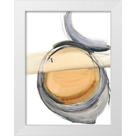 Sienna and Slate III White Modern Wood Framed Art Print by Harper, Ethan
