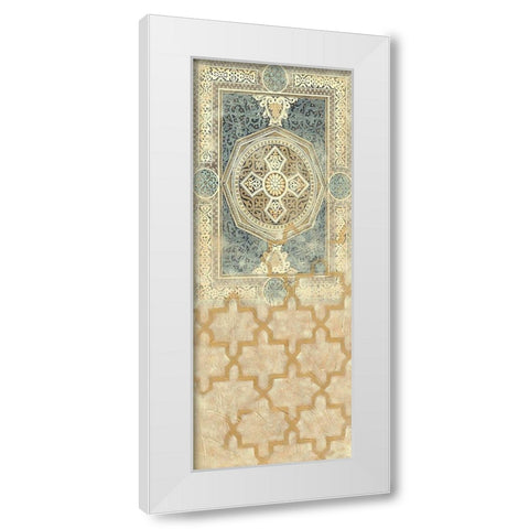 Embellished Tapestry II White Modern Wood Framed Art Print by Vision Studio