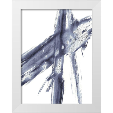 Directionality III White Modern Wood Framed Art Print by Harper, Ethan